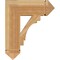 Ekena Millwork Merced Arts & Crafts Rough Sawn Bracket, Western Red Cedar, 6"W x 20"D x 24"H BKT06X20X24MRC03RWR - alternate 4